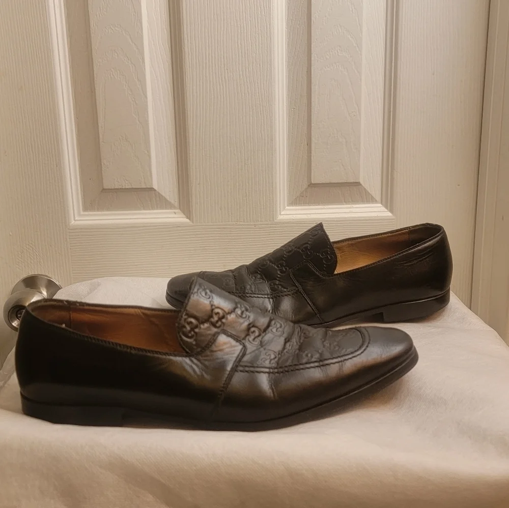 GUCCI MEN'S BROWN GUCCISSIMA LOAFERS SIZE9.5